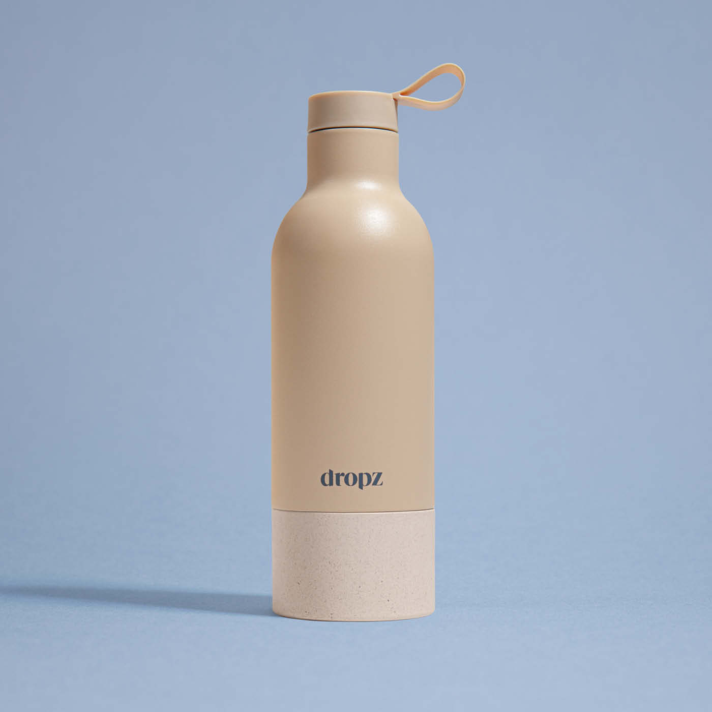 dropz Bottle beige - 0.5 L with storage compartment