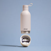 dropz Bouteille blanche - 0.5 L avec compartiment de rangement