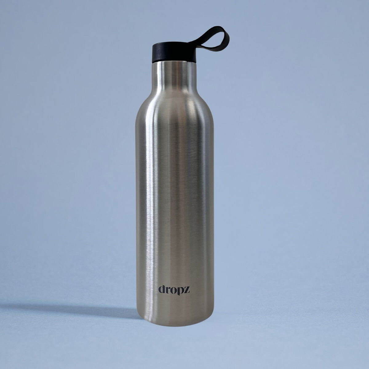 dropz - insulated drinking bottle silver