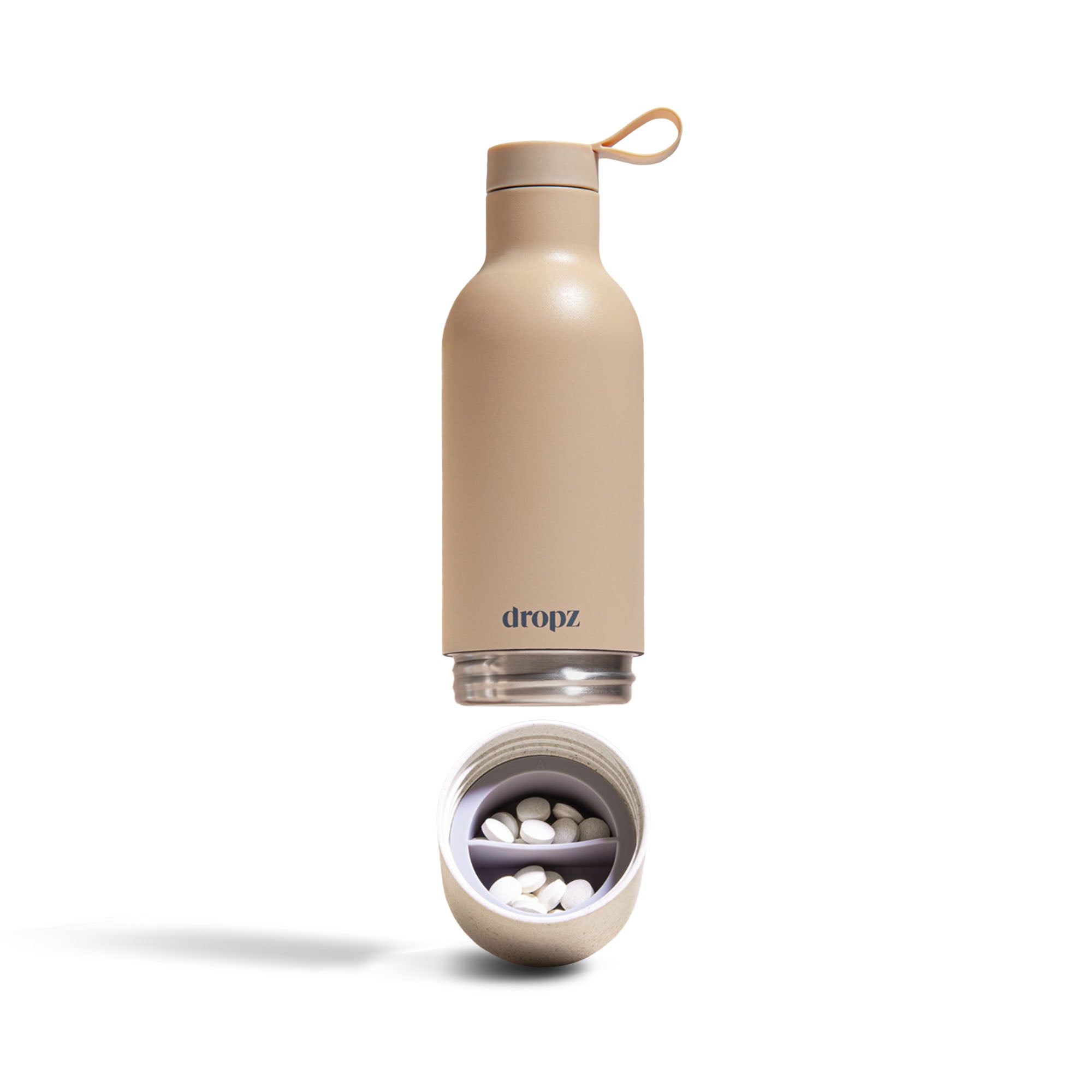 dropz flasche - 0.5 L mit Aufbewahrungsfach