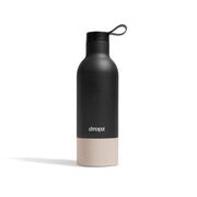 dropz Flasche schwarz - 0.5 L mit Aufbewahrungsfach