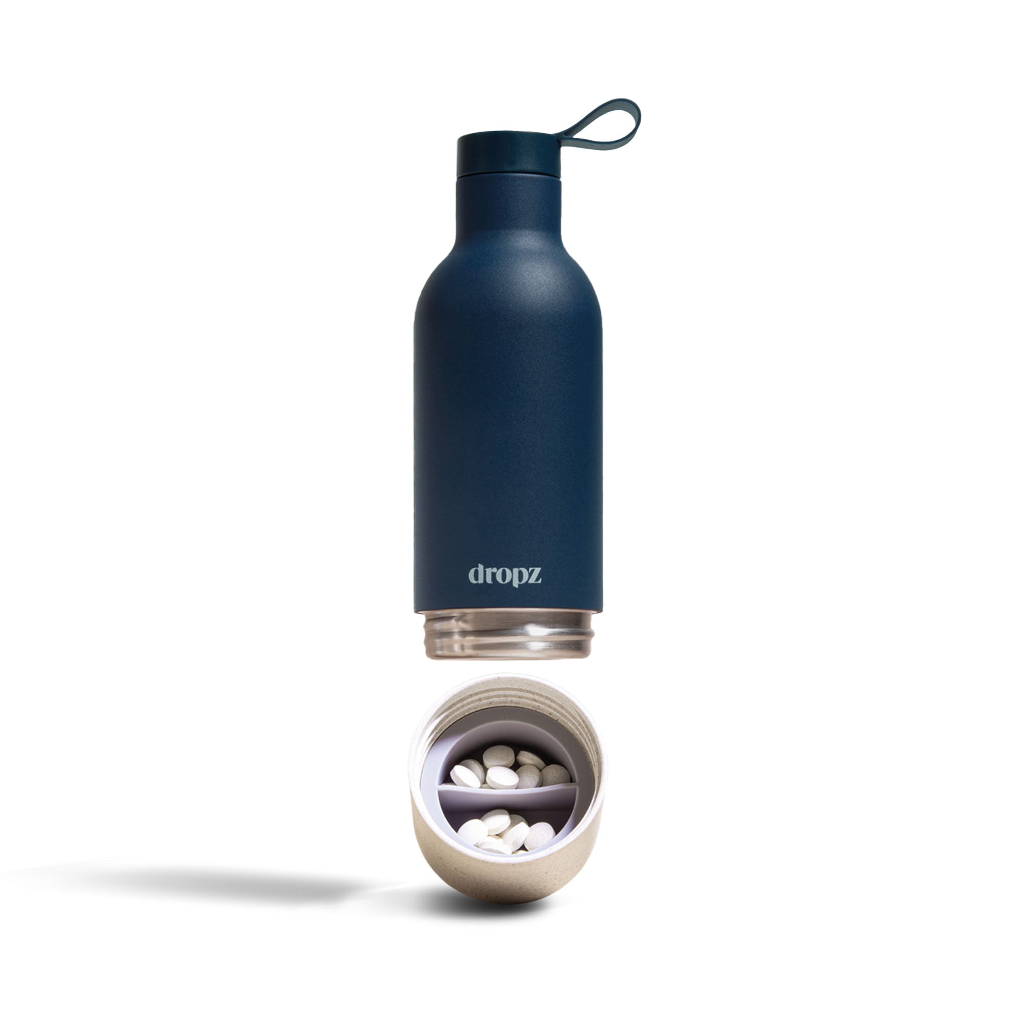 dropz flasche - 0.5 L mit Aufbewahrungsfach