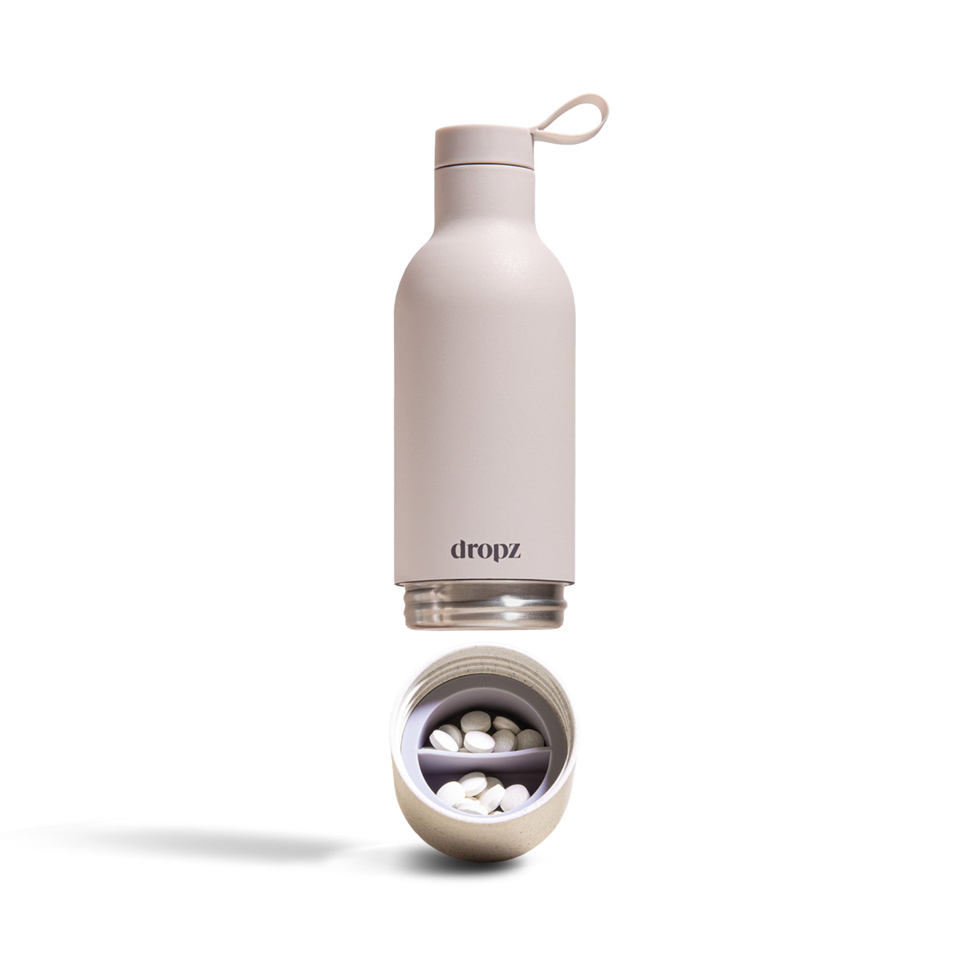 dropz flasche - 0.5 L mit Aufbewahrungsfach
