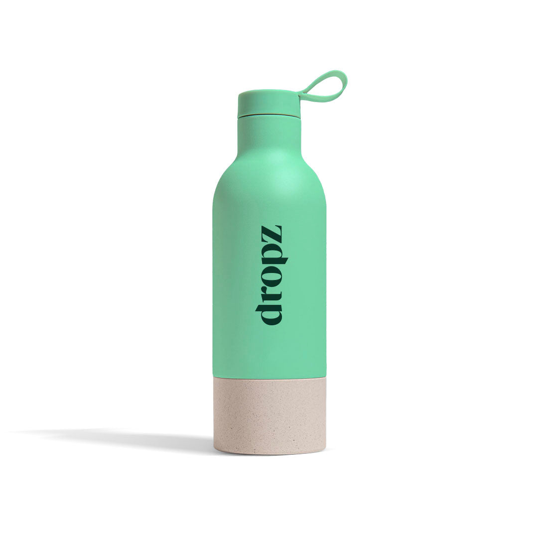 dropz Bottle blue Ocean Edition - 0.5 L with storage compartment