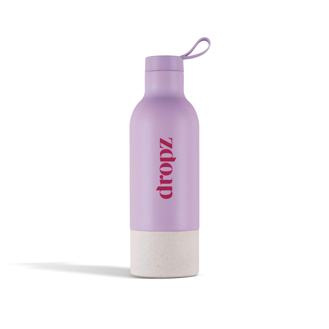 dropz Bottle blue Ocean Edition - 0.5 L with storage compartment