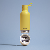 dropz bottle Yellow - 0.5 L with storage compartment