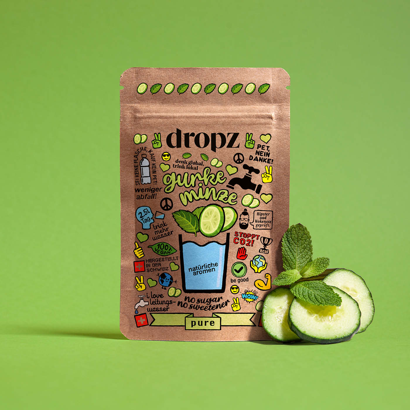 dropz Pure - Cucumber Mint