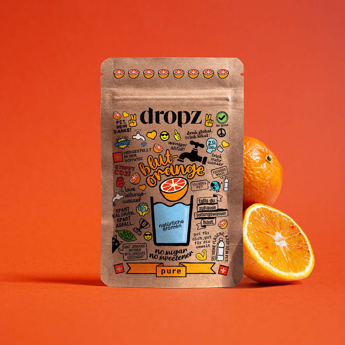 dropz Pure - orange sanguine