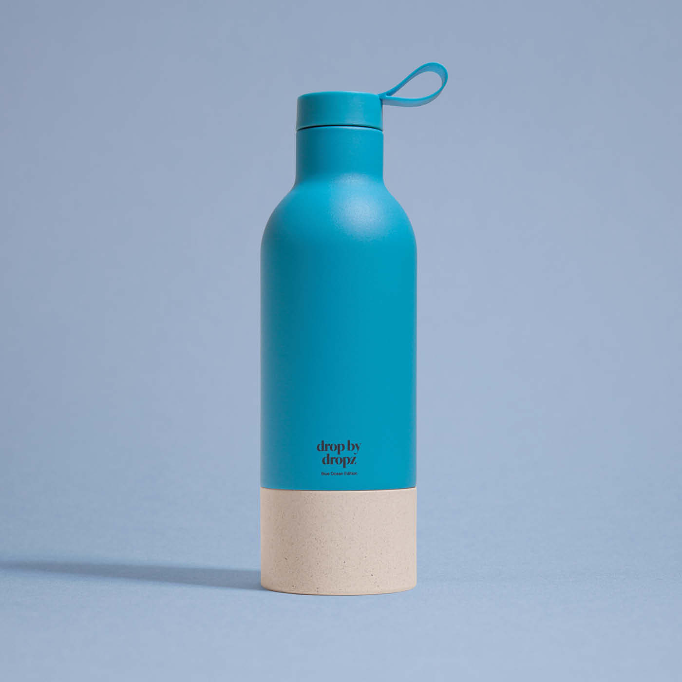 dropz Flasche Blue Ocean Edition - 0.5 L mit Aufbewahrungsfach